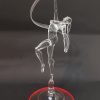 crystal gymnast with ribbon