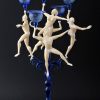 candelabro ivory-blue