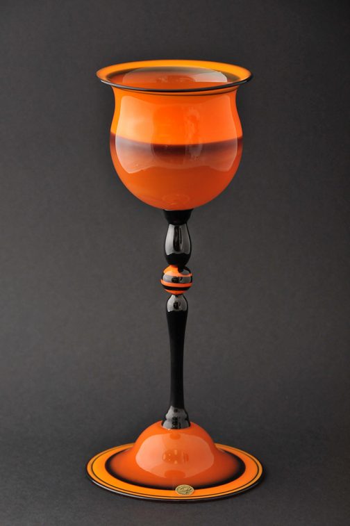 goblet barbarigo amber-black