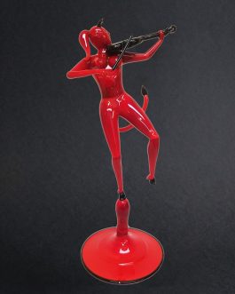 RED DEVIL WOMAN WITH VIOLIN