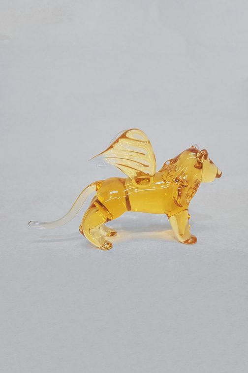 winged lion amber