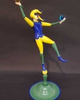 MULTICOLORED JUGGLER WITH BALLS