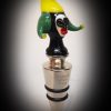 bottle stopper green-yellow jester